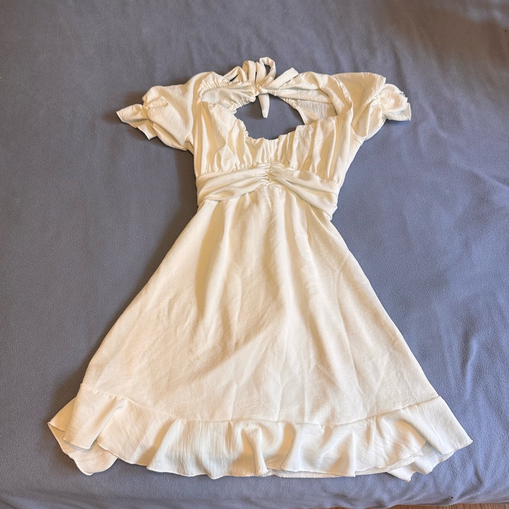 Lucy in the Sky Alice Fit and Flare Dress in White